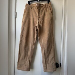 Richardson Men's Corduroy Works Chinos Pants - Tan Sz L